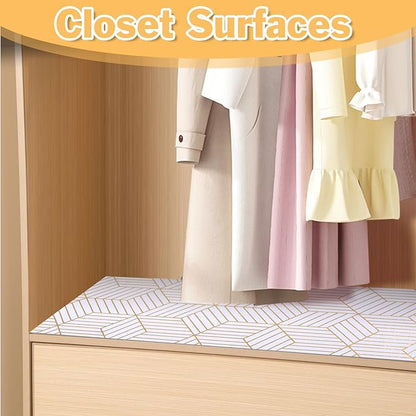 Shelf Liners for Kitchen Cabinets Non Adhesive Shelf Liner Paper Non-Slip - Image 8