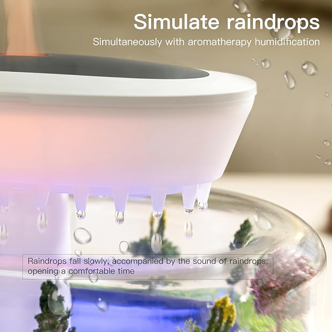 Essential Oil Diffuser 250ML Cloud Humidifier Rain Water Drip Diffuser - Image 3