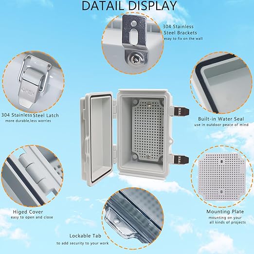 Electrical Box, Outdoor Waterproof Box IP67 Junction Box - Image 3
