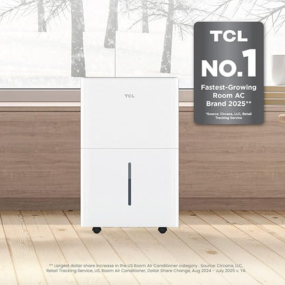 TCL 3000 Sq. Ft. Smart Dehumidifier, Energy Star Most Efficient, Ultra-Compact - Image 2