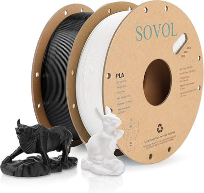 Sovol PLA 3D Printer Filament 2kg Spool Printing Materials, Wiring Tightness by Sovol