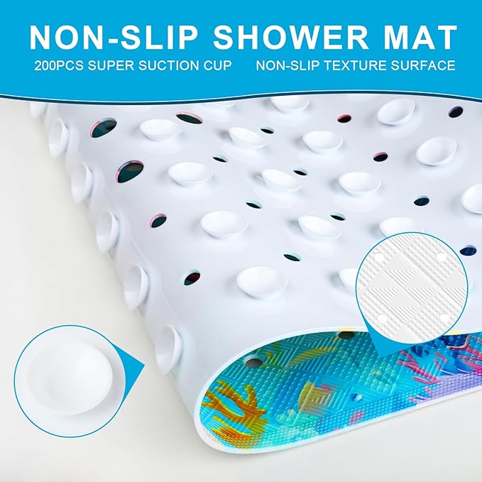 XIYUNTE Baby Bath Mat for Tub Non Slip Kids Bath Mat - Image 4