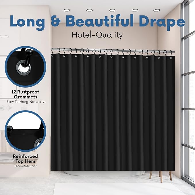 Premium Shower Curtain Liner, 6G PEVA Shower Curtain - Image 5