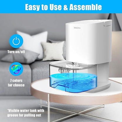 Dehumidifiers for Home 35OZ Small Dehumidifier for Bedroom 2500 Cubic Feet - Image 5
