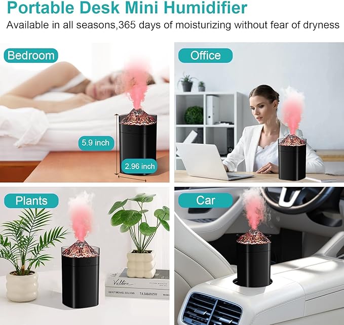 Portable Mini Humidifier, 400ml Small Humidifier - Image 7