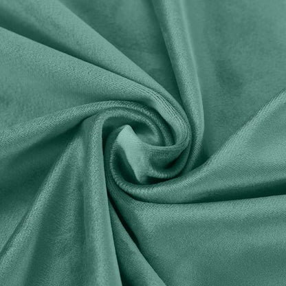 ChadMade Blackout Lined Premium Velvet Curtain Teal 84Wx96L Inch, Eyelet Grommet - Image 6