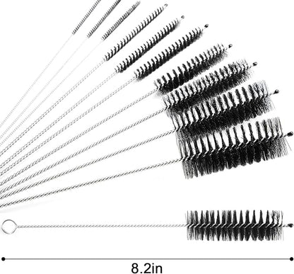 LOVEINUSA Straw Cleaner Brush, 10 Pieces 8.2 Inch Bottle Brush, Nylon Tube - Image 2