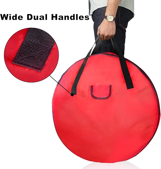 TQS Large Christmas Wreath Storage Bag - Image 4