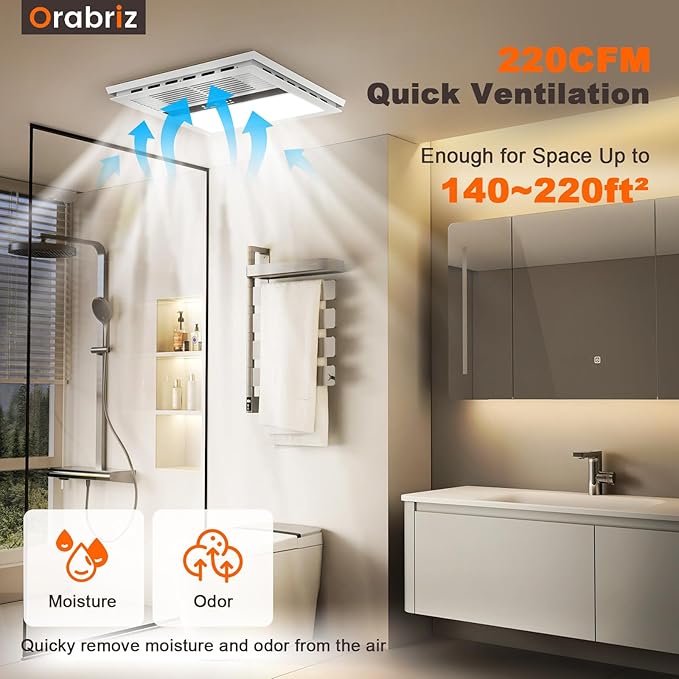 4-in-1 Bathroom Exhaust Fan - Image 4