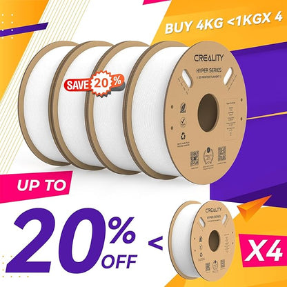 Creality Hyper PLA Filament 1.75mm, 30-600mm/s High Speed 3D Printer Filament - Image 2