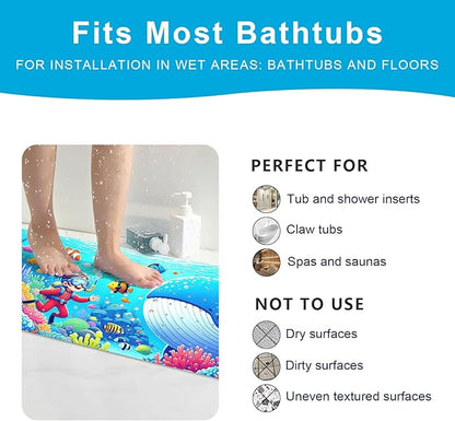 XIYUNTE Baby Bath Mat for Tub Non Slip Kids Bath Mat - Image 6