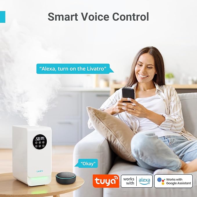 6L Smart Humidifier for Large Room, Warm & Cool Mist - Image 3