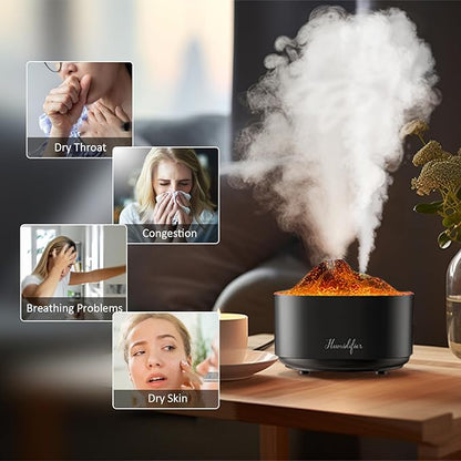 Humidifier for Bedroom, 1.5L Volcano Essential Oil Diffuser, Air Diffuser - Image 2