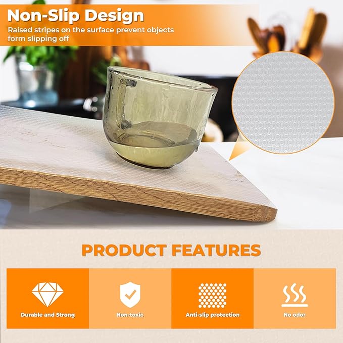 Extra Wide Shelf Liner, Refrigerator Liners Oil-Proof Drawer Liners - Image 4