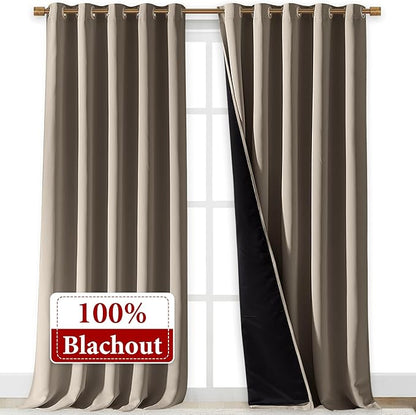 NICETOWN 100% Blackout Blinds, Laundry Room Decor Window Treatment Curtains - Image 2