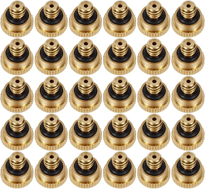 KUWAN 0.016" Orifice Thread UNC 10/24 Brass Misting Nozzles Low Pressure by KUWAN