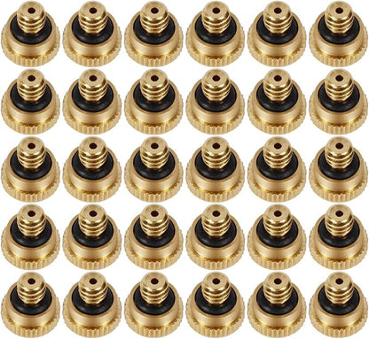 KUWAN 0.016" Orifice Thread UNC 10/24 Brass Misting Nozzles Low Pressure by KUWAN