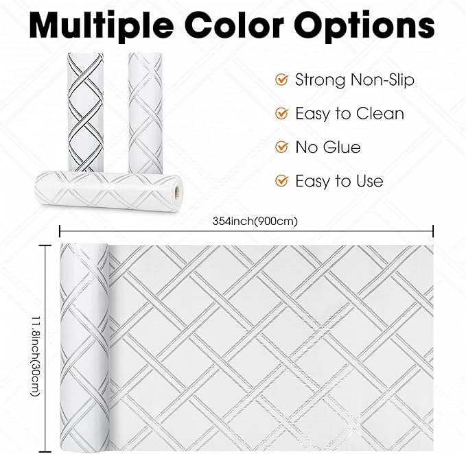 Drawer and Shelf Liner for Kitchen Cabinets Non-Adhesive, Non-Slip Cabinet - Image 6