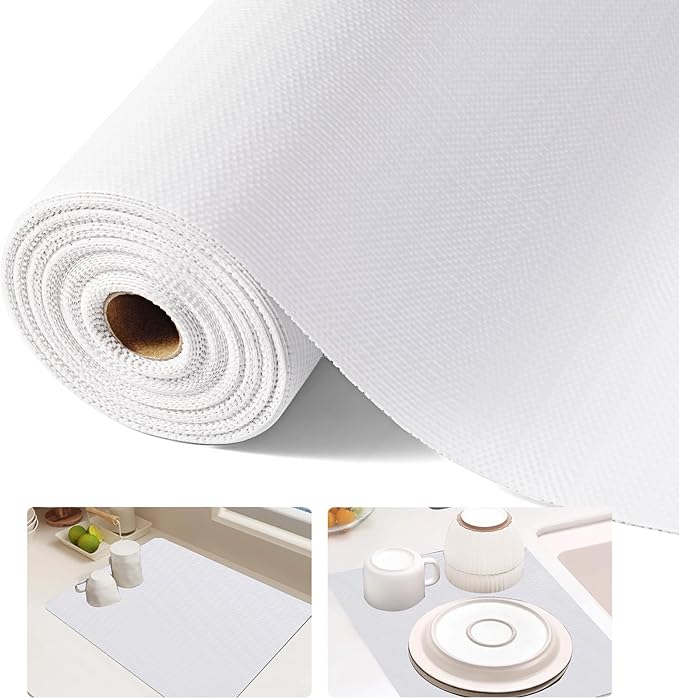 Shelf Liner, 14 Inches x 40 FEET Non-Slip Kitchen Cabinet Liner, Washable - Image 8