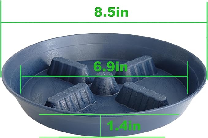 4 Pack Plant Saucer 8 inch, 10 12 14 17 inch, Plant Stand Plastic Plant Saucers - Image 2
