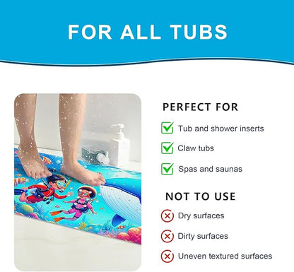 XIYUNTE Baby Bath Mat for Tub Non Slip Kids Bath Mat - Image 7