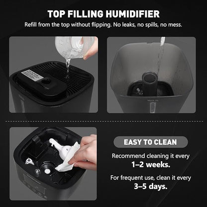 Coospider 5L Humidifier for Indoor Plants, Top Fill Humidifier for Grow Tent - Image 8