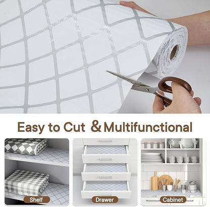 Shelf and Drawer Liner for Kitchen Cabinets Non-Adhesive, Strong Grip Non-Slip - Image 6
