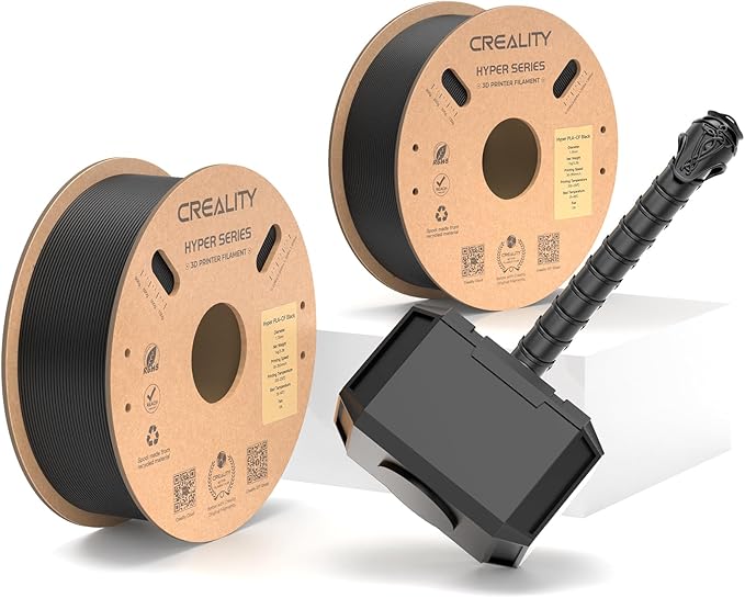 Creality Carbon Fiber Filament PLA 1.75mm, Hyper PLA-CF 3D Printer Filament by Creality