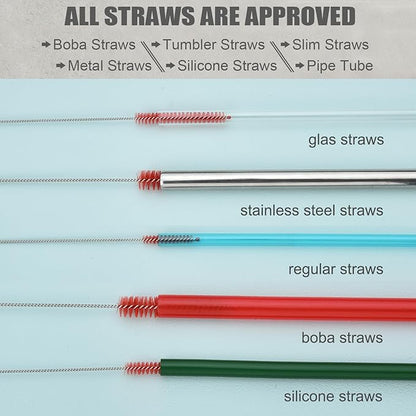 ALINK 8-Pack Red Bottle Brush Cleaner Set - Image 6