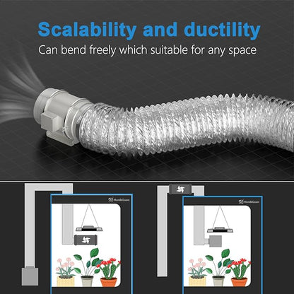 3 Inch Duct 6.56 Feet, Hon&Guan Flexible Dryer Vent Hose - Image 3