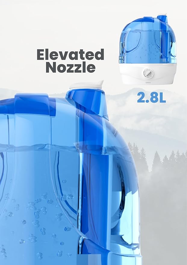 AZEUS 2.8L Large Capacity Ultrasonic Cool Mist Humidifier - Image 7