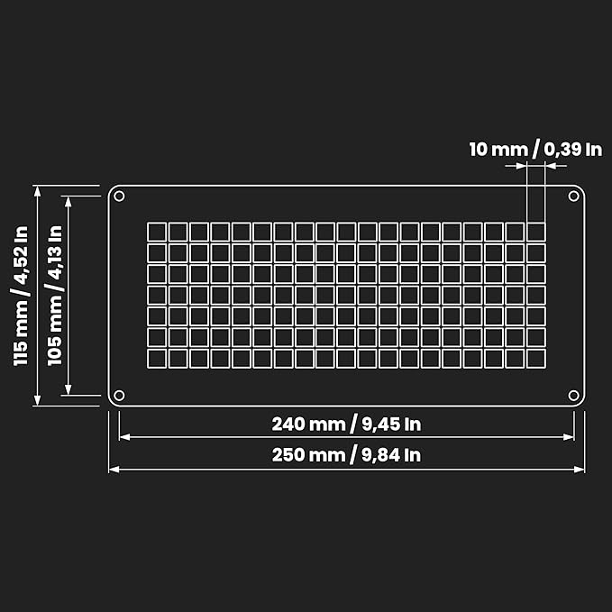 Repa Market 10" x 5" Inch Black Galvanized Steel Rectangular Crawl Space Vent - Image 2