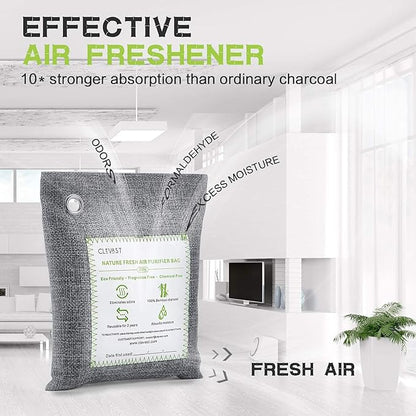 CLEVAST Bamboo Charcoal Air Purifying Bags -, Removes Odors and Moisture - Image 3