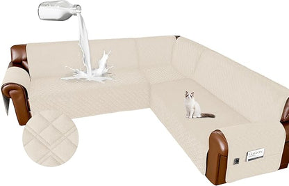 Arfntevss Waterproof Sectional Couch Covers L Shape Washable Velvet Sofa Cover by Arfntevss