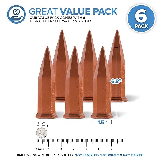 Modern Innovations Ceramic Terracotta Self Watering Spikes Vacation Automatic - Image 2