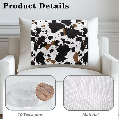 Cow Pattern Chair Headrest Covers Non-Slip Chair Slipcover - Image 4