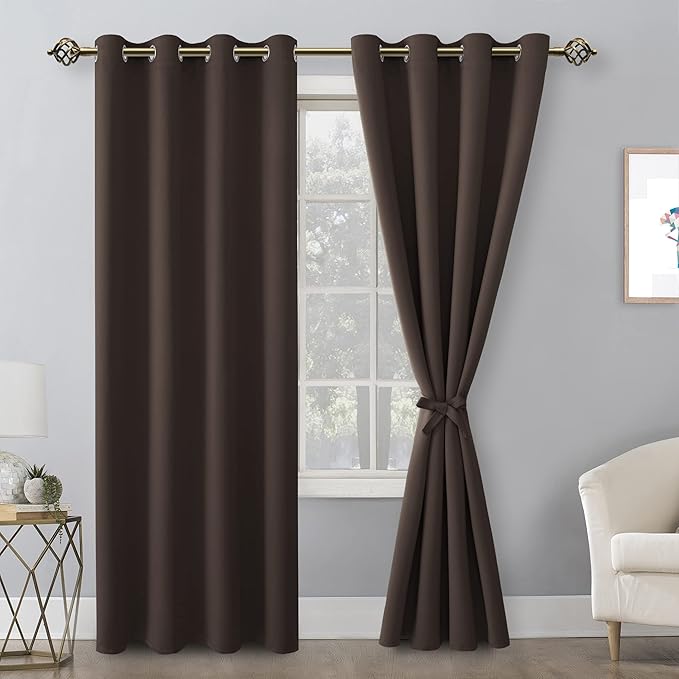 Hiasan Blackout Curtains for Bedroom, 52 x 96 Inches Long - Image 2