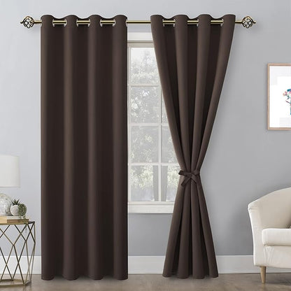 Hiasan Blackout Curtains for Bedroom, 52 x 96 Inches Long - Image 2