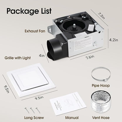 FEITON Bathroom Exhaust Fan - Image 8