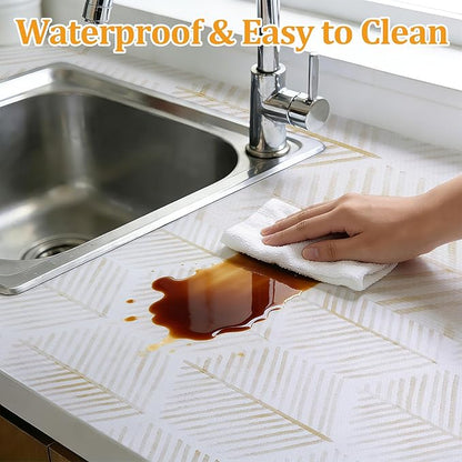 Drawer and Shelf Liner for Kitchen Cabinet, Tool Box Hexagon Waterproof Non - Image 8