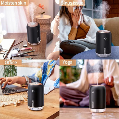 SmartDevil Portable Mini Humidifier, 500ml Desk Plant Humidifier, USB Personal - Image 7