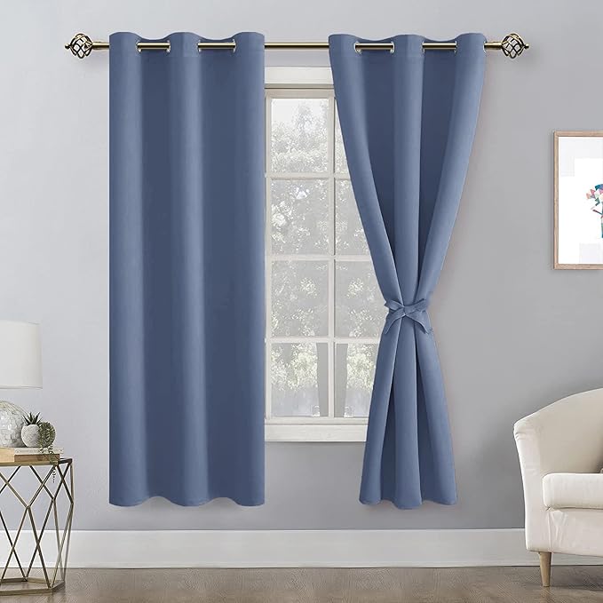 Hiasan Blackout Curtains for Bedroom, 38 x 63 Inches Length - Image 2
