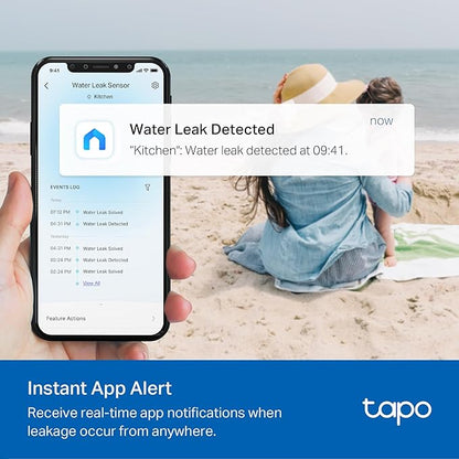 TP-Link Tapo Smart Water Leak Detector, Requires Tapo Hub, Water Leak Sensor - Image 3