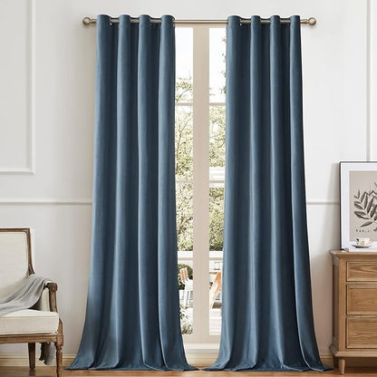 BULBUL Luxury Velvet Curtains 120 inches Elegant Living Room Curtain Modern by ModernShinyVelvetCurtains