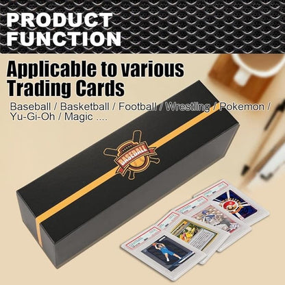 G-PLUS Graded Cards Holder Container Graded Card Storage Box Holds 50-55 Black - Image 3