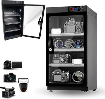 Modern Black 50L Camera Dehumidify Dry Cabinet by Unknown