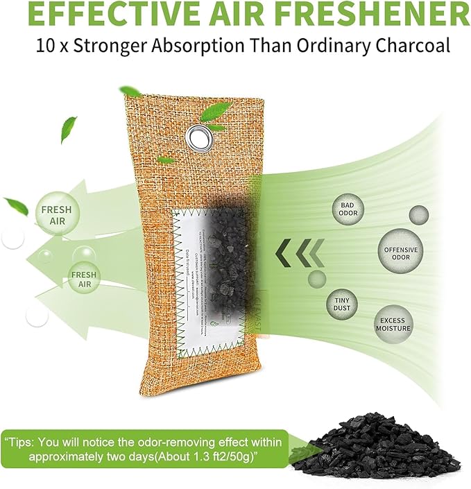 CLEVAST Activated Bamboo Charcoal Odor Absorber - Image 3
