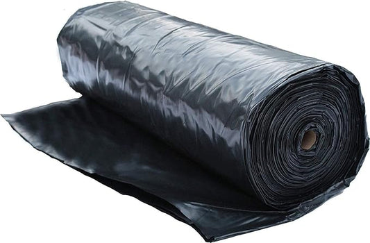 Plastic Sheeting Roll 6 MIL Black Polyethylene Heavy Duty Poly Film by RolyPoly