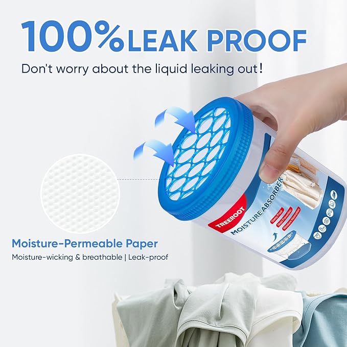 6 Pack Refillable Moisture Absorbers, 18OZ Humidity Absorber Bucket, Moisture - Image 6