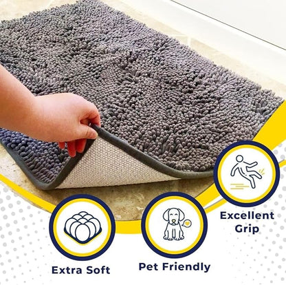 Muddy Mat® Pack of 3 Highly Absorbent Microfiber Dog Door Mat and Pet Rug - Image 2
